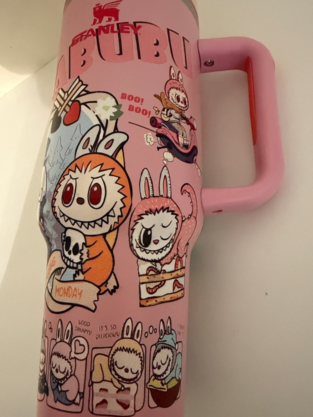 Stanley Pink Labubu 40oz Handle Quencher Tumbler - Picture 5 of 16